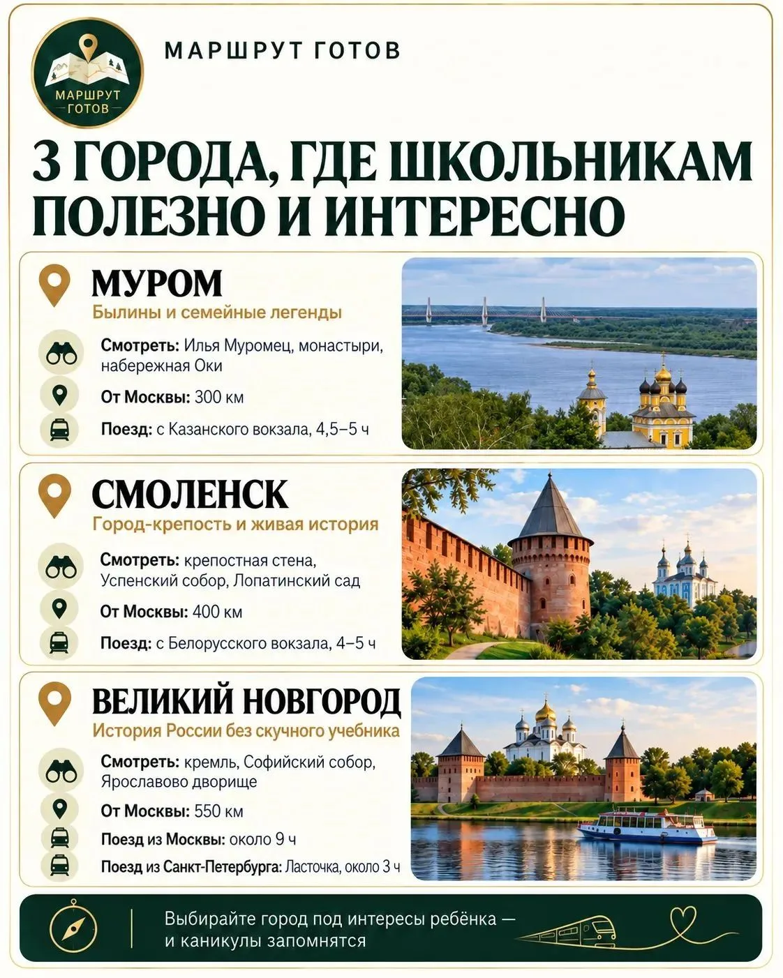 КАНИКУЛЫ - дома не сидим!  Отдохнуть и узнать что-то новое