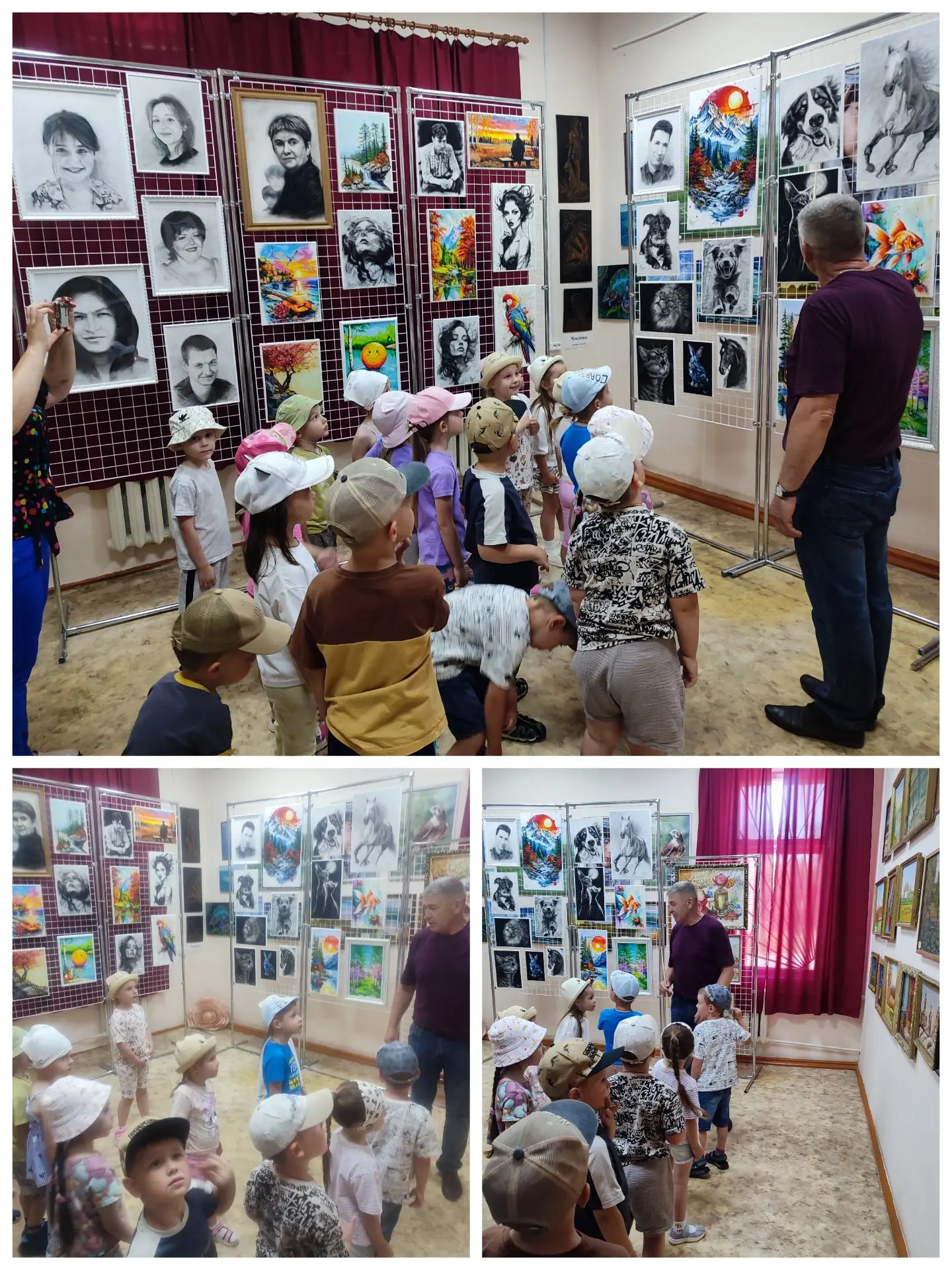 🎨 В нашем детском саду работают удивительно творческие люди! Сегодня старшая группа сходила в краев