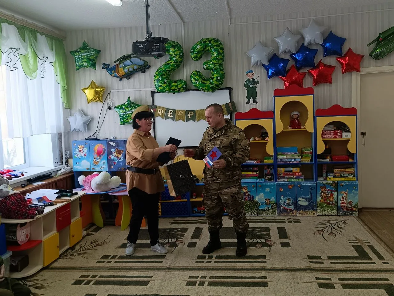 В предверии праздника в нашем детском саду прошло мероприятие "Мы - будущие защитники страны! ", пос