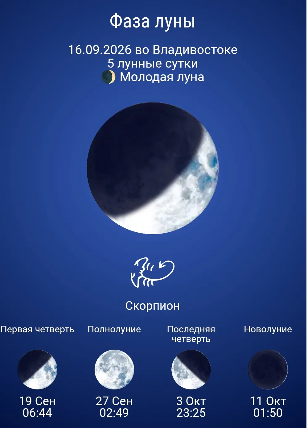 Лунный календарь