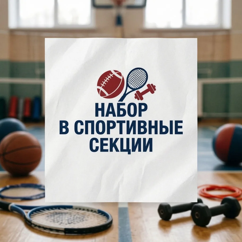 📢 ОБЪЯВЛЕНИЕ: НАБОР В СПОРТИВНЫЕ СЕКЦИИ