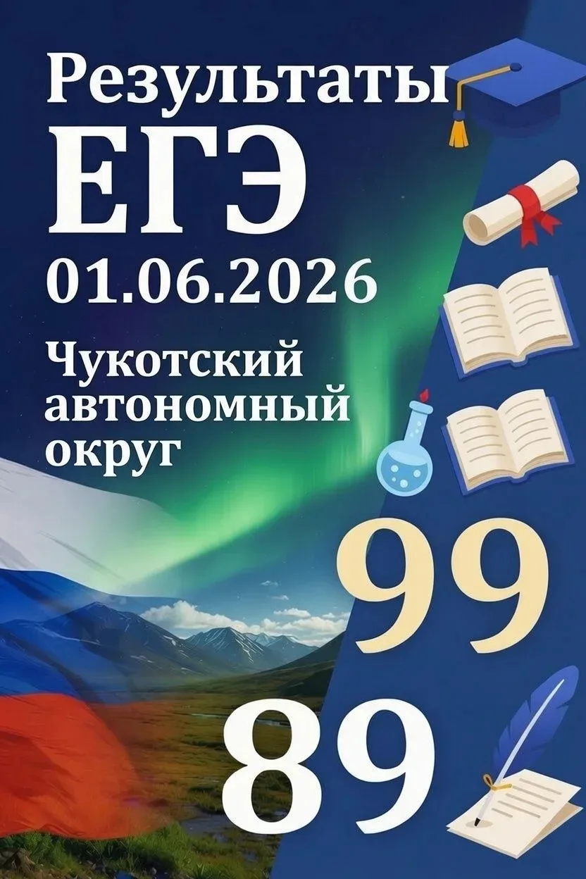 🔷 Одиннадцатиклассникам Чукотского автономного округа озвучены первые результаты ЕГЭ п...