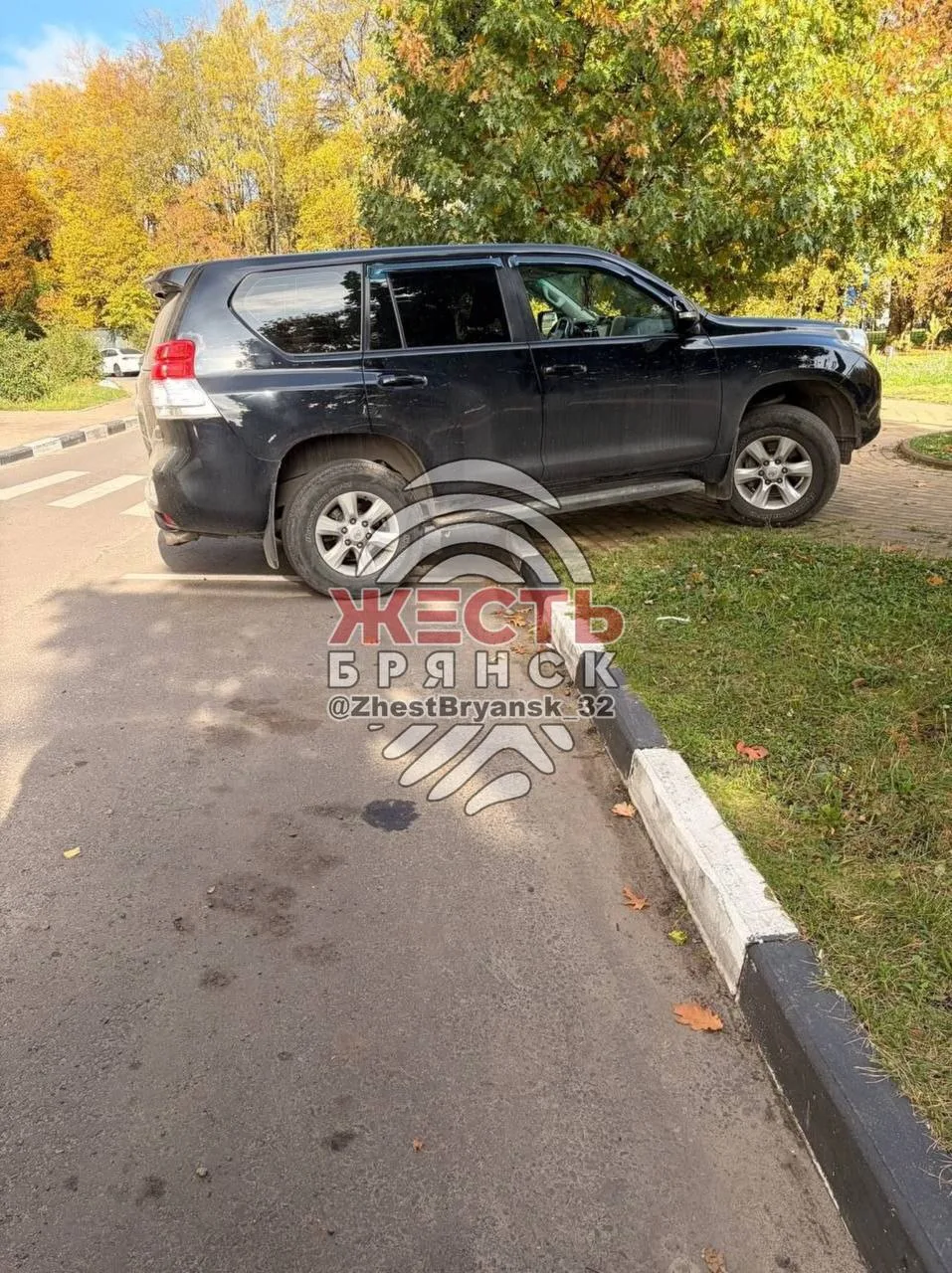 😅 Когда очень хотелось припарковаться поближе к травке, но про бордюр решили забыть