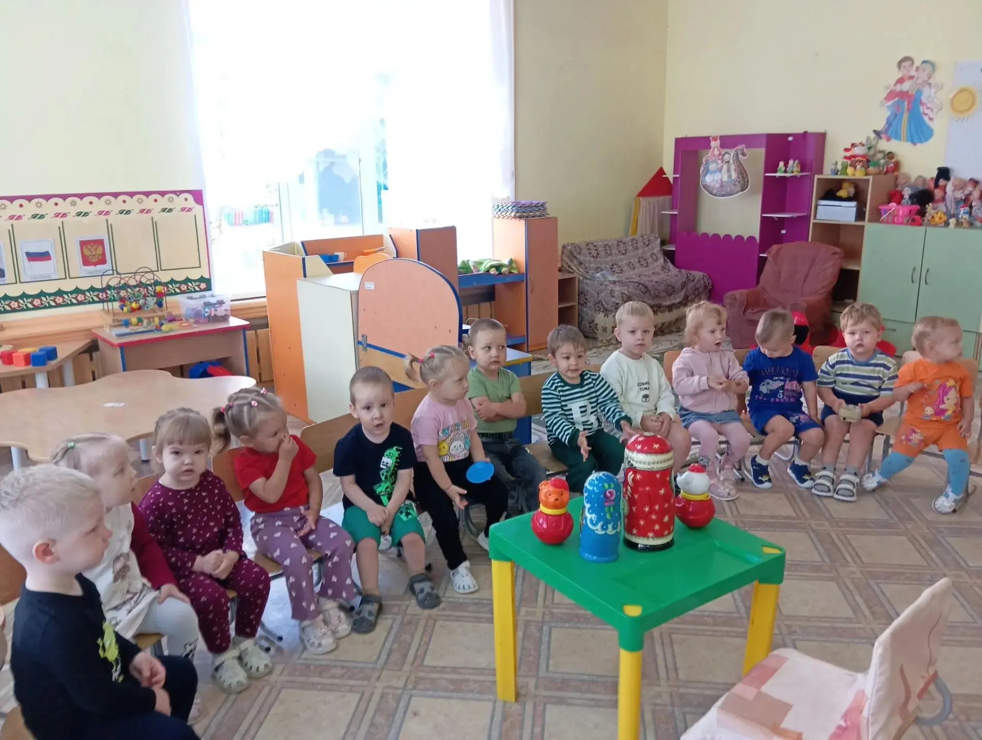 Сегодня у самых маленьких ребяток группы 1-36  прошел  День народной игрушки. К малышам...