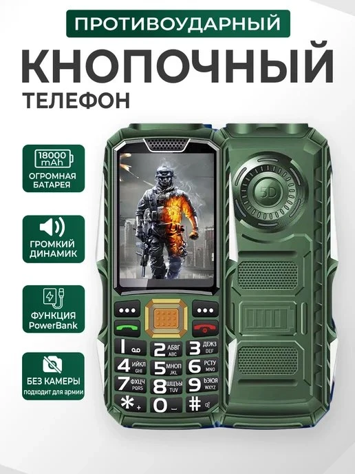 Кнопочный телефон для армии пожилых и детей