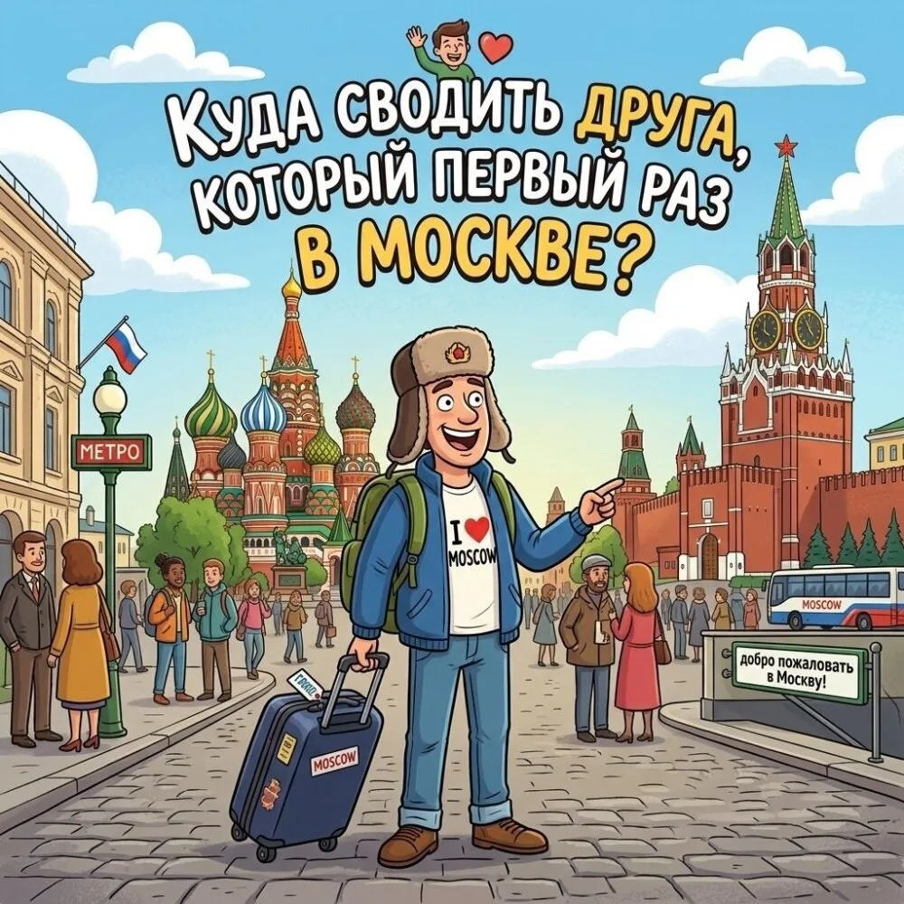 Представьте: к вам в гости приехал друг, который впервые в Москве. Напишите, куда бы вы...