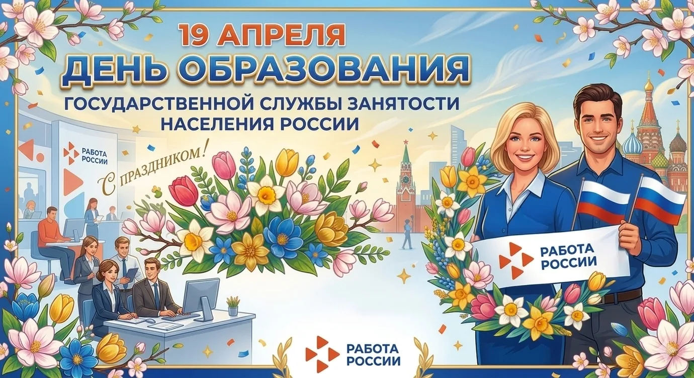🎊С 35‑летием службы занятости!🎊