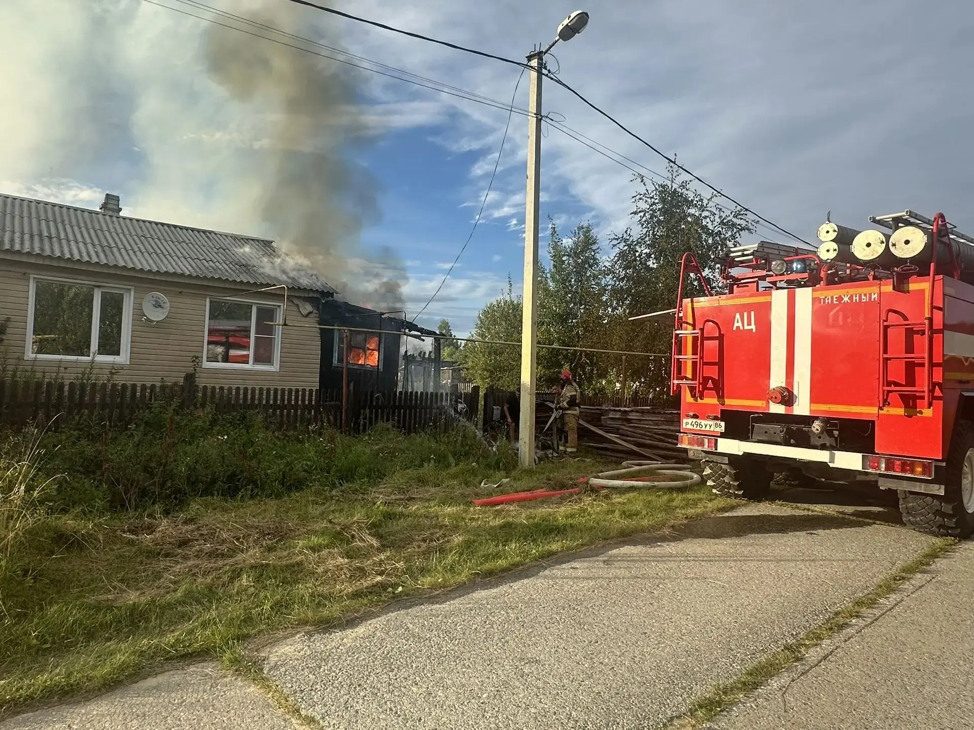 Пожар в городском поселении Югры унес жизнь человека
