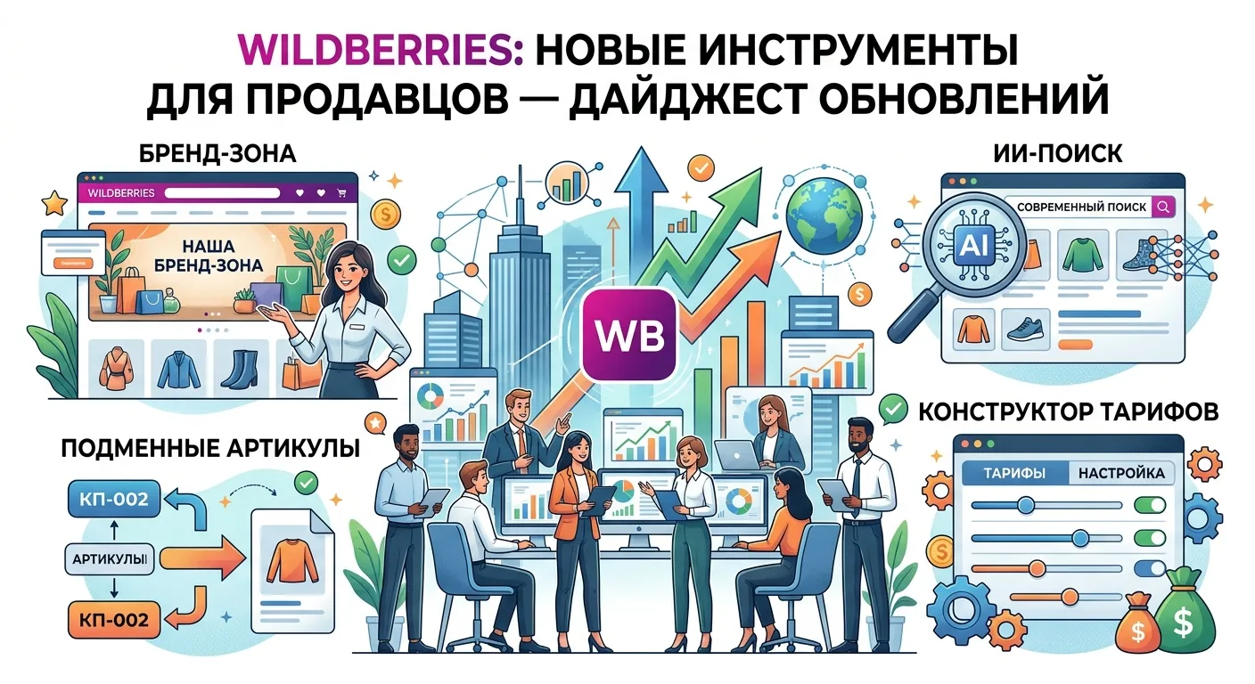📰 Новая статья в блоге FulFlix

Wildberries: новые инструменты для продавцов — дайджест обновлений

