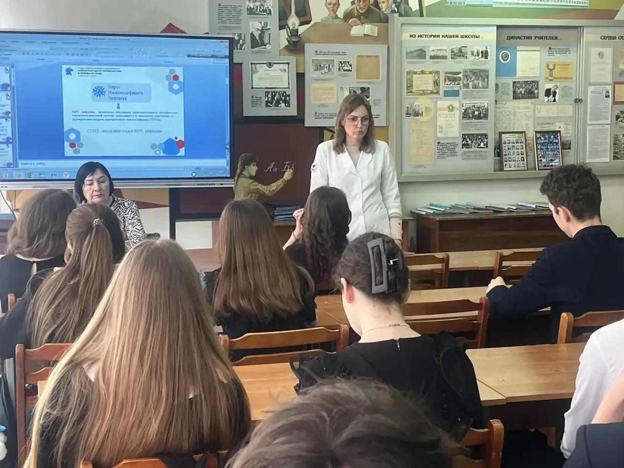 🩺 Важный разговор о здоровье  14 апреля в 1‑м корпусе прошла познавательная встреча с Васильевой Нат