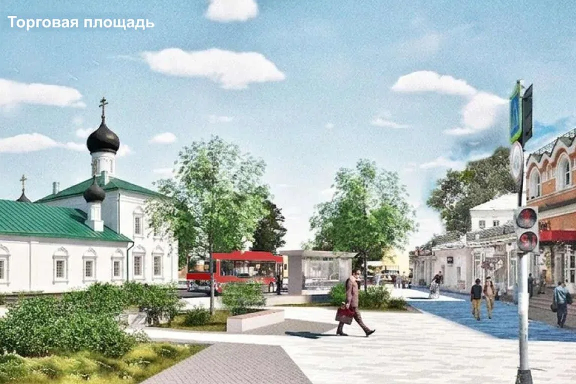 На Торговой площади в Вологде началось благоустройство.