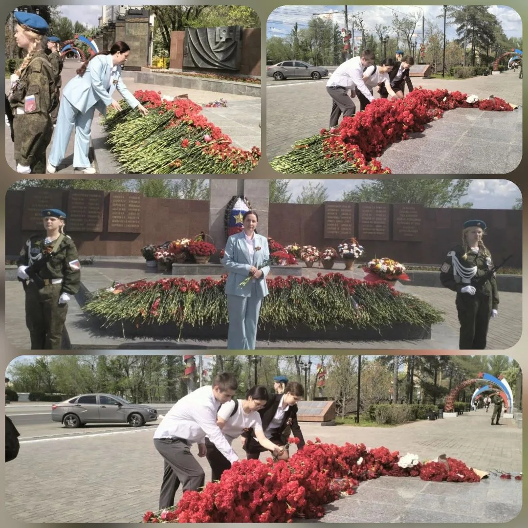 🇷🇺 Память жива: возложение цветов к Вечному огню.