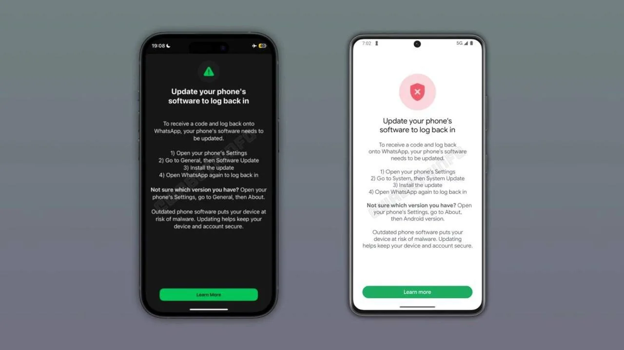WhatsApp* перестанет пускать в аккаунт владельцев смартфонов со старой системой