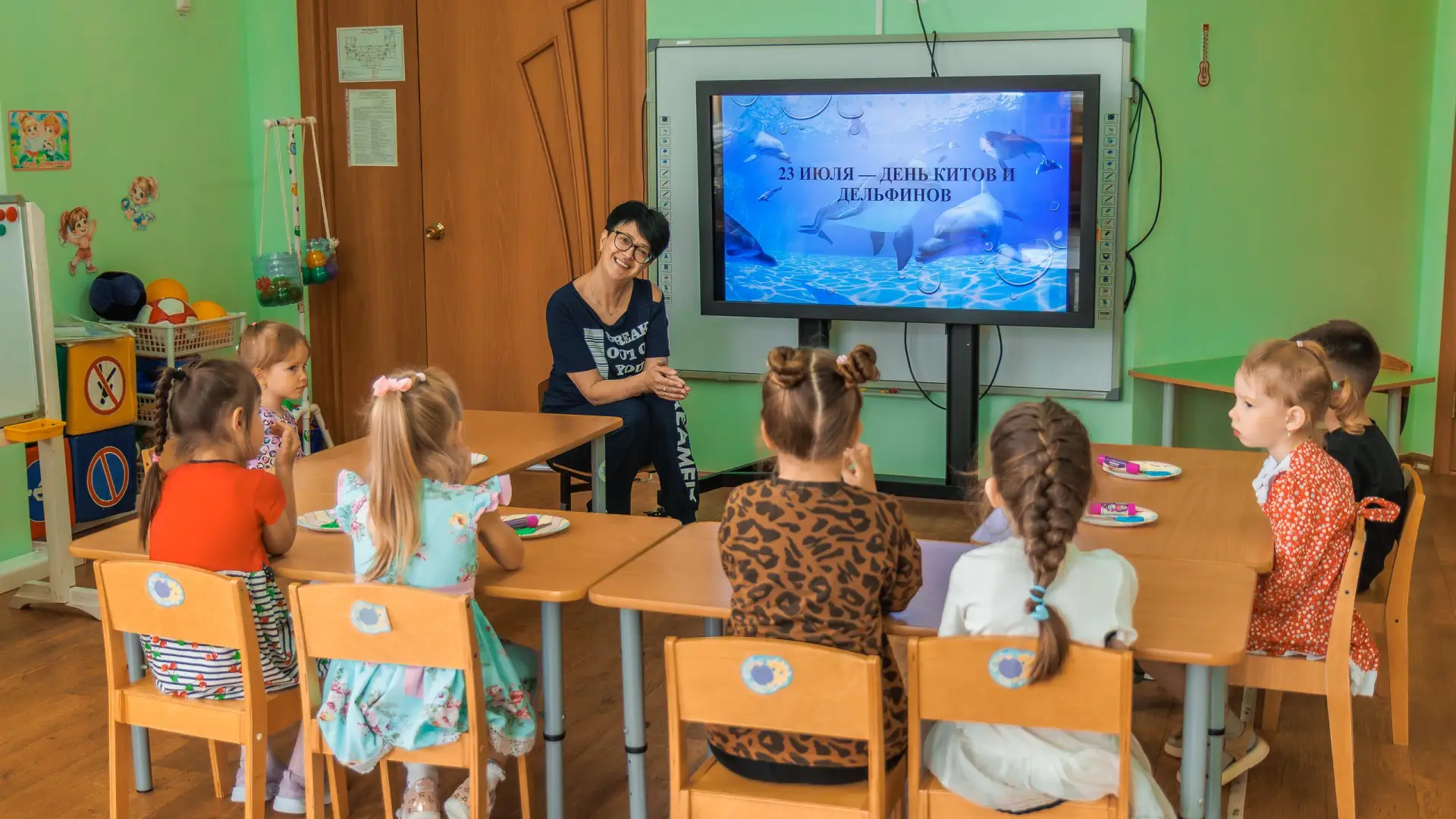 🐬 Киты и дельфины в гостях у средней группы 🐋