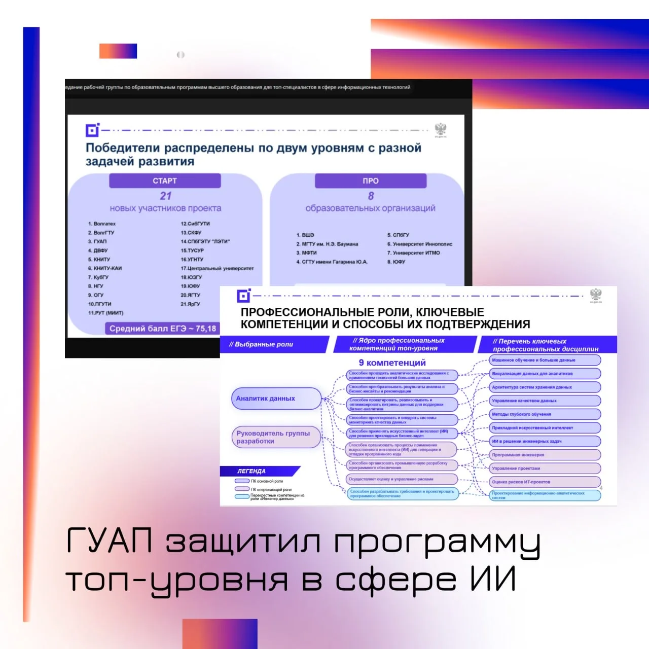 🤖 ГУАП защитил образовательную программу топ-уровня в сфере ИИ и анализа данных