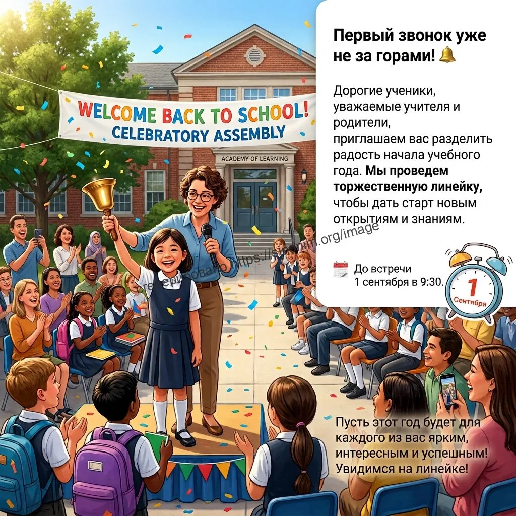 Первый звонок уже на пороге! 🔔