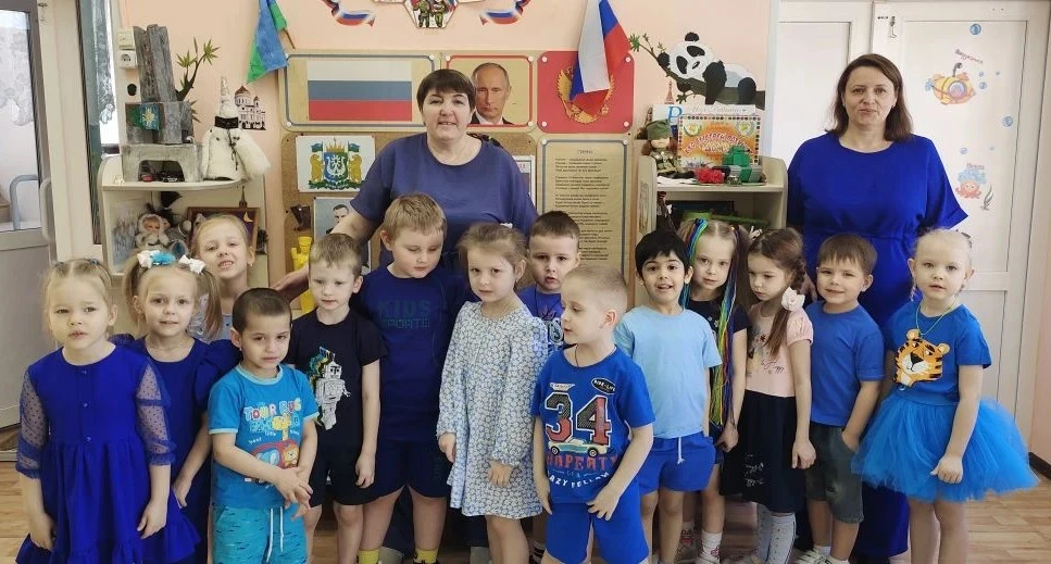 💙 «Сказка» зажигает синим! Наш сад присоединился к Всероссийской акции 2 апреля
