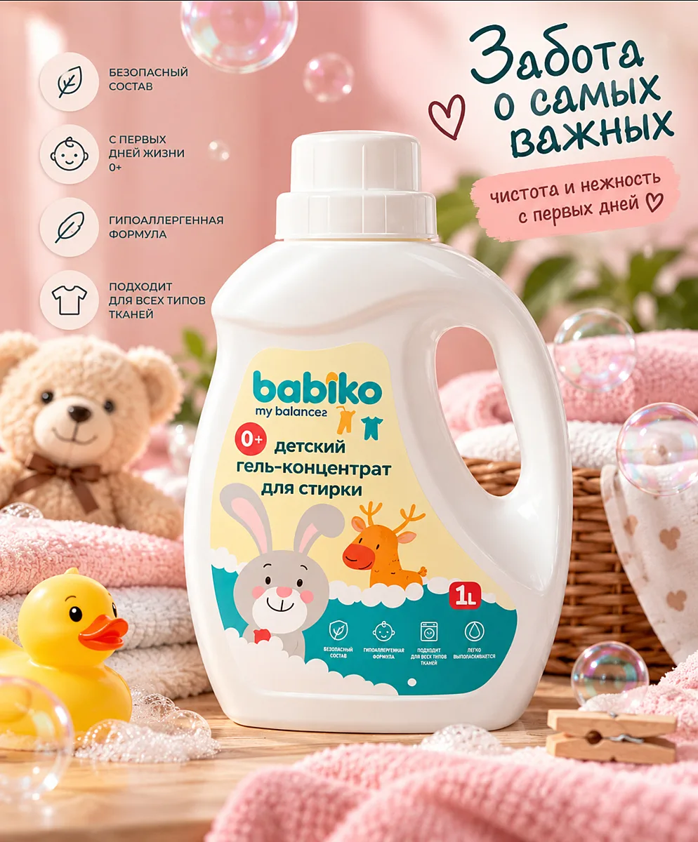 Гель для стирки детского белья My Balance от Babiko!