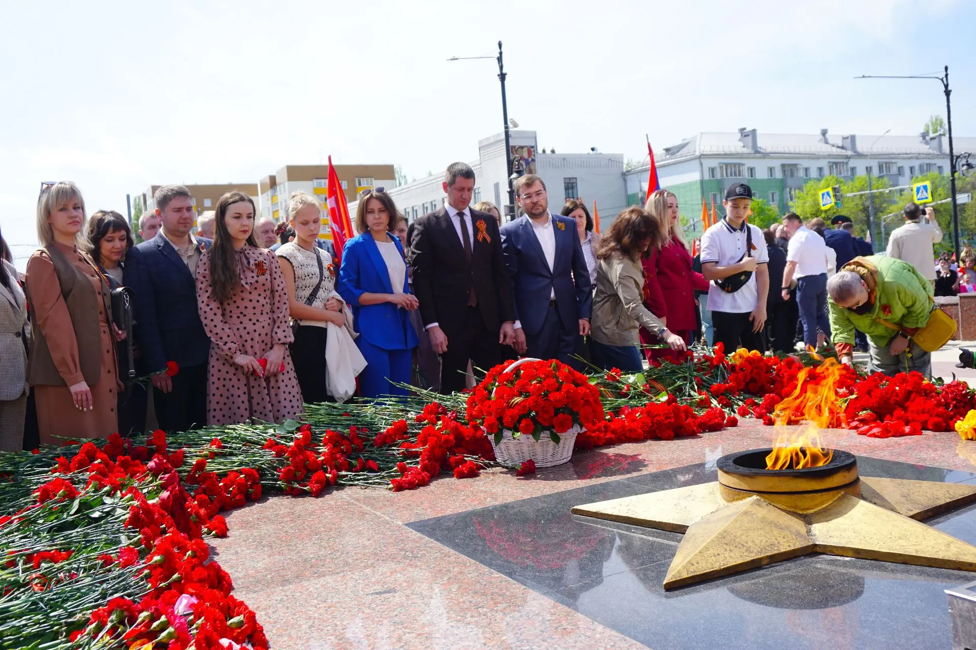 Великая Победа живет в каждом сердце 🇷🇺❤️  Избирательная комиссия Липецкой области почтила память во