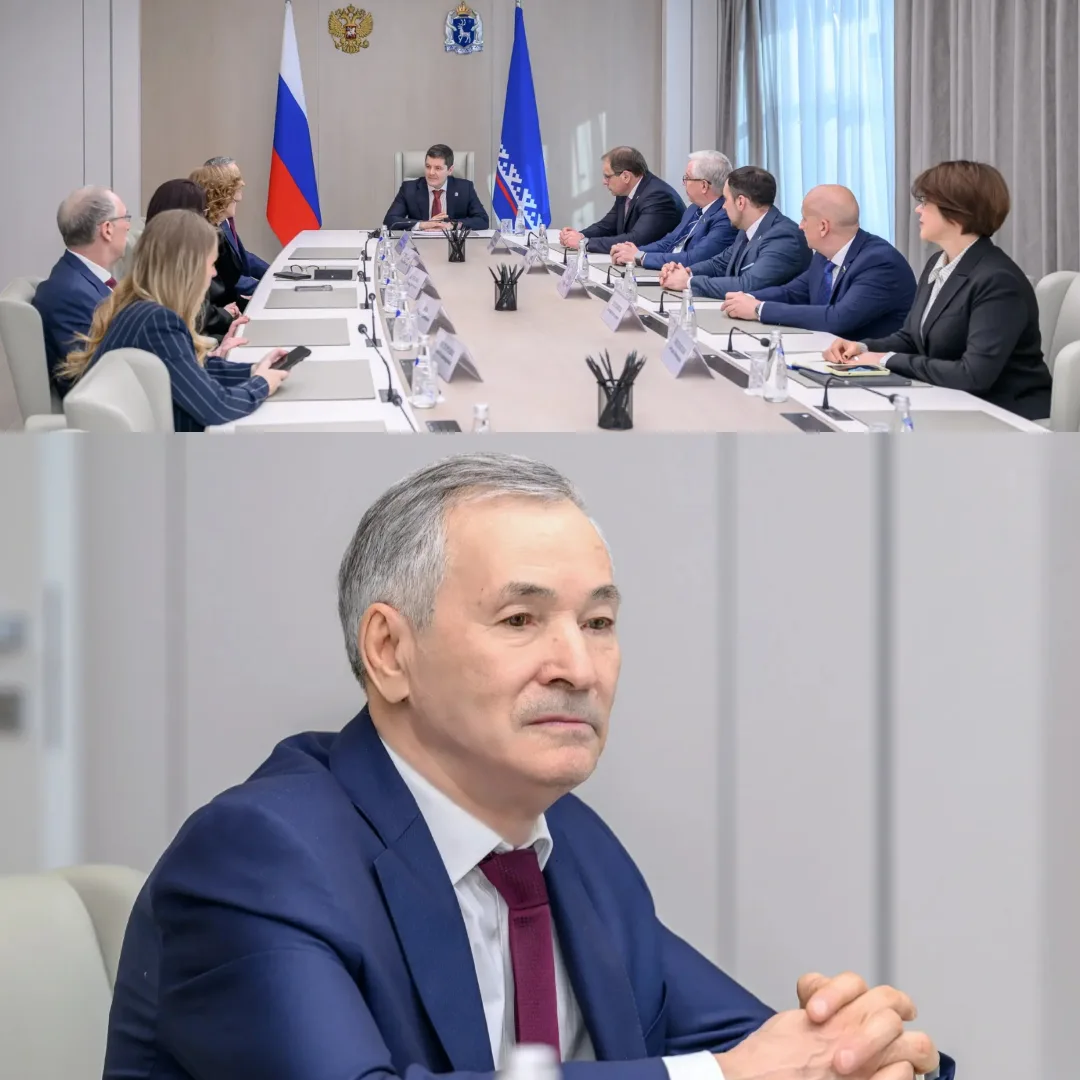 На встрече с губернатором  Ямало-Ненецкого автономного округа Дмитрием  Артюховым вмест...