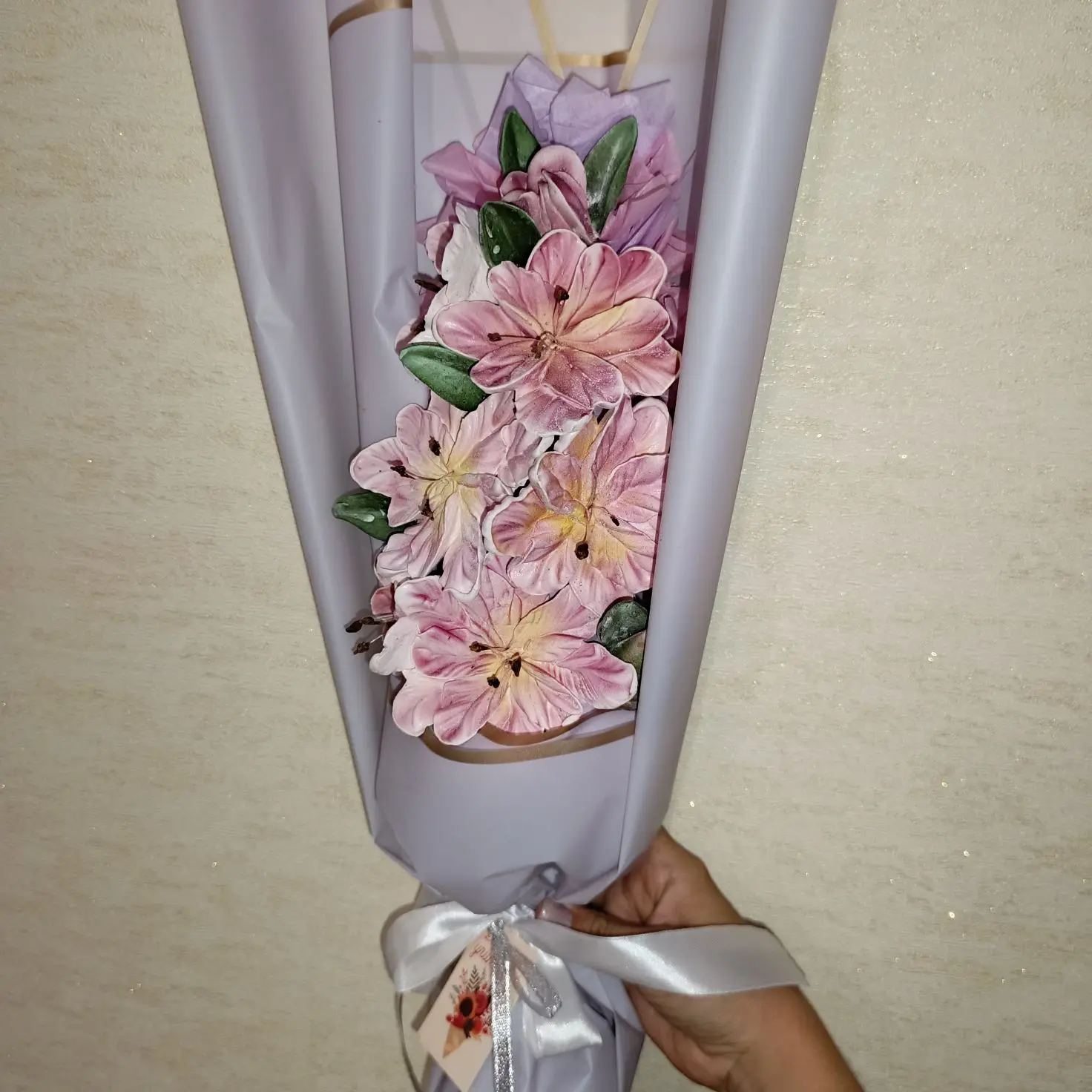 Высокий букет подойдёт для гладиолусы 🌸