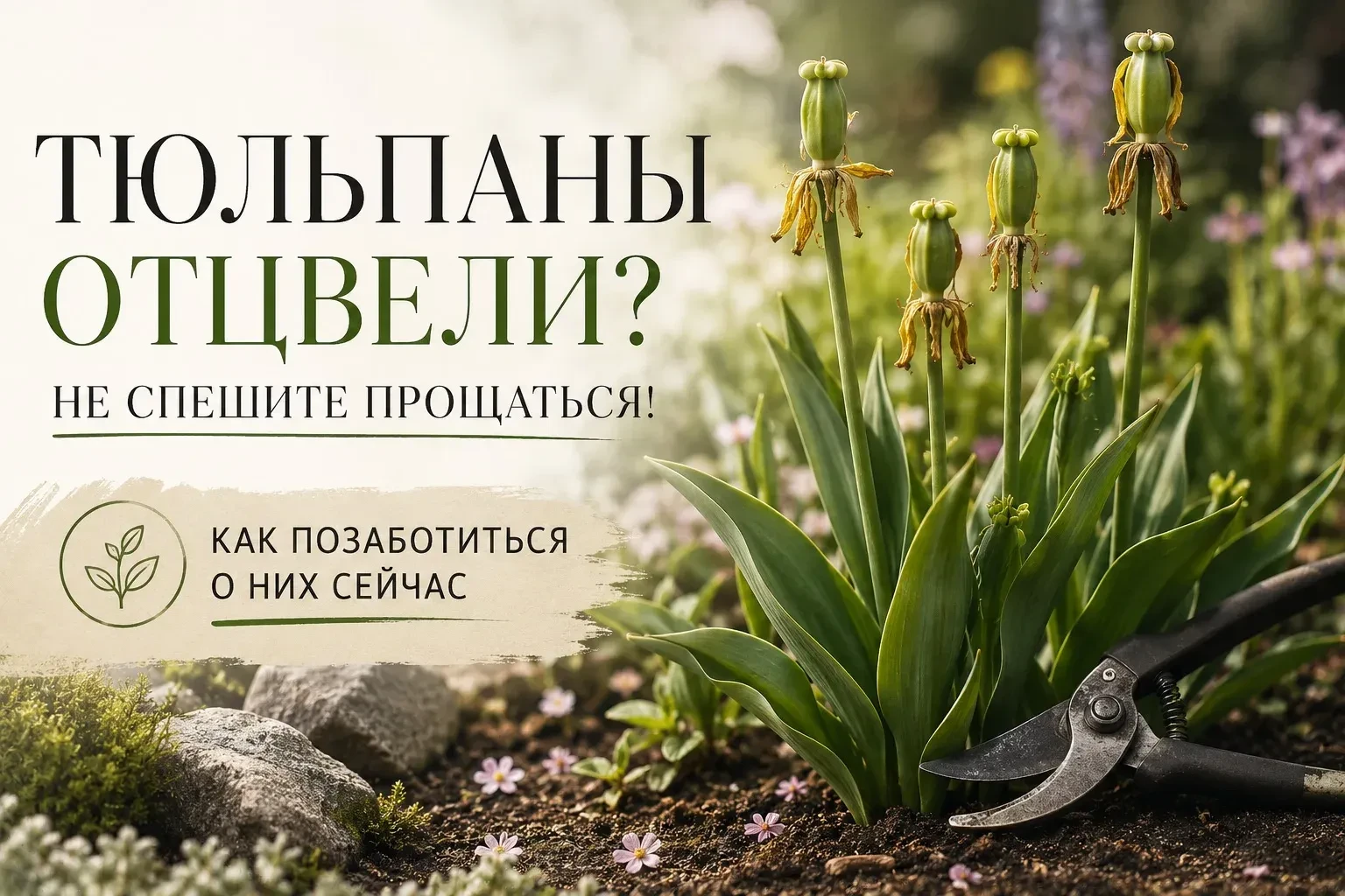 Тюльпаны отцвели? Не спешите прощаться! Как позаботиться о них сейчас