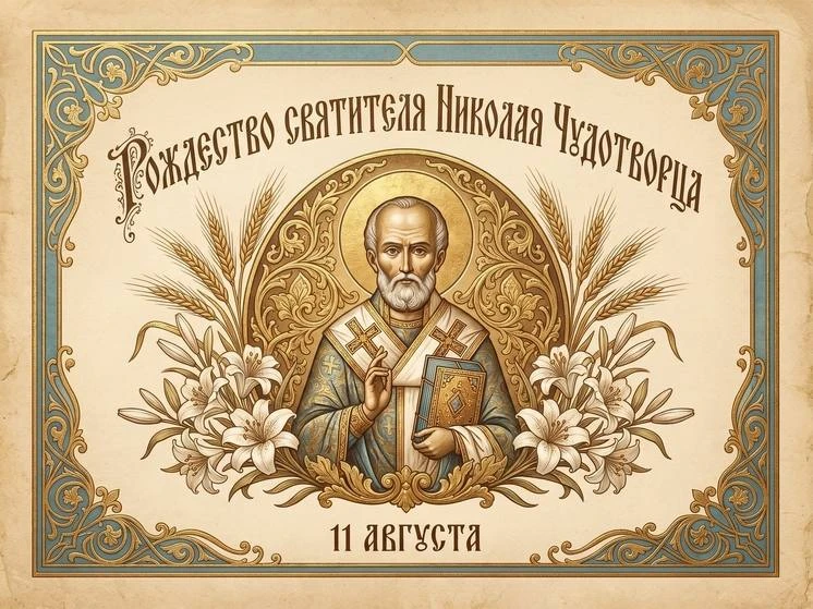 11 августа православные верующие отмечают Рождество святителя Николая Чудотворца