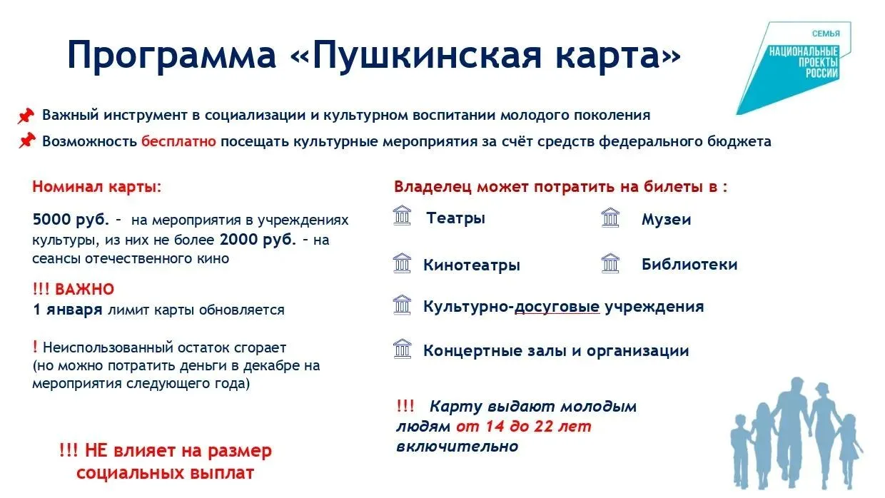🎉 «Пушкинская карта»: культура — молодёжи! 🎉В Иркутской области активно работает прог...