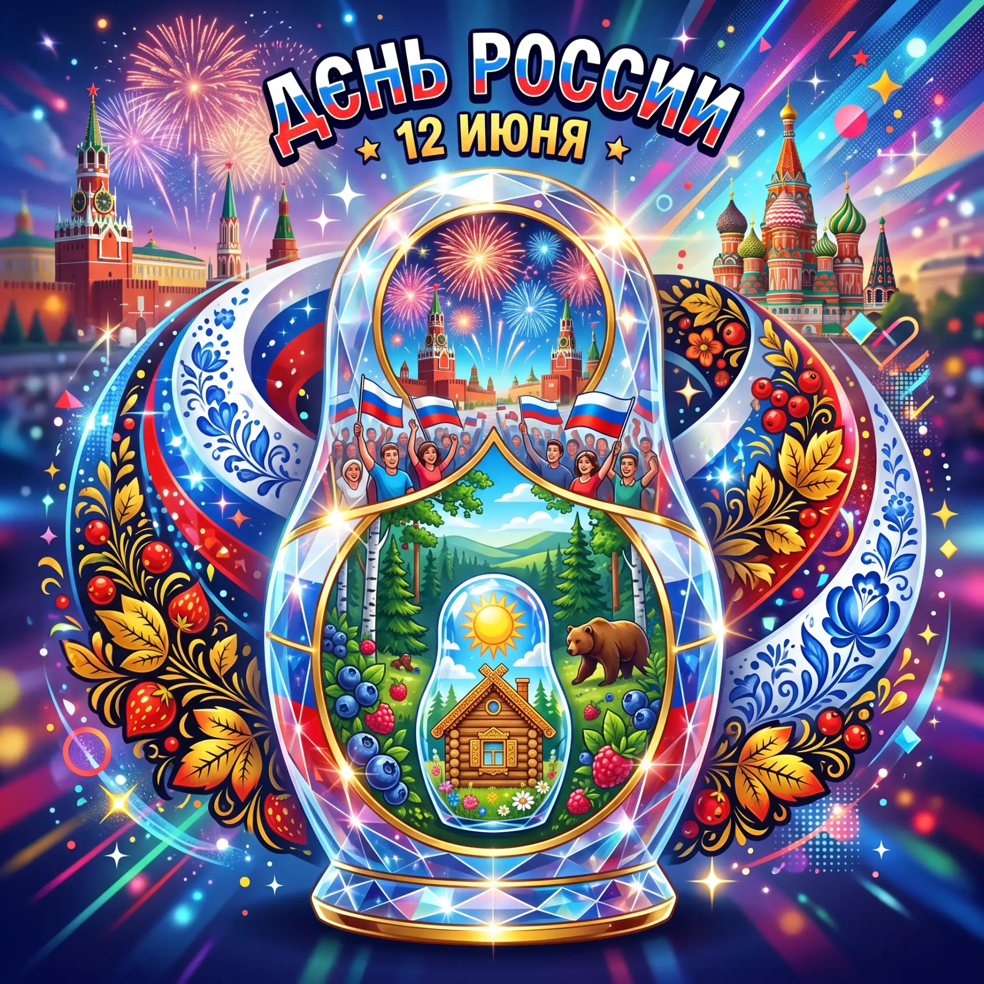 🎉 С Днём России! 🇷🇺

Дорогие родители, коллеги, друзья!

12 июня наша страна отмечает один из сам