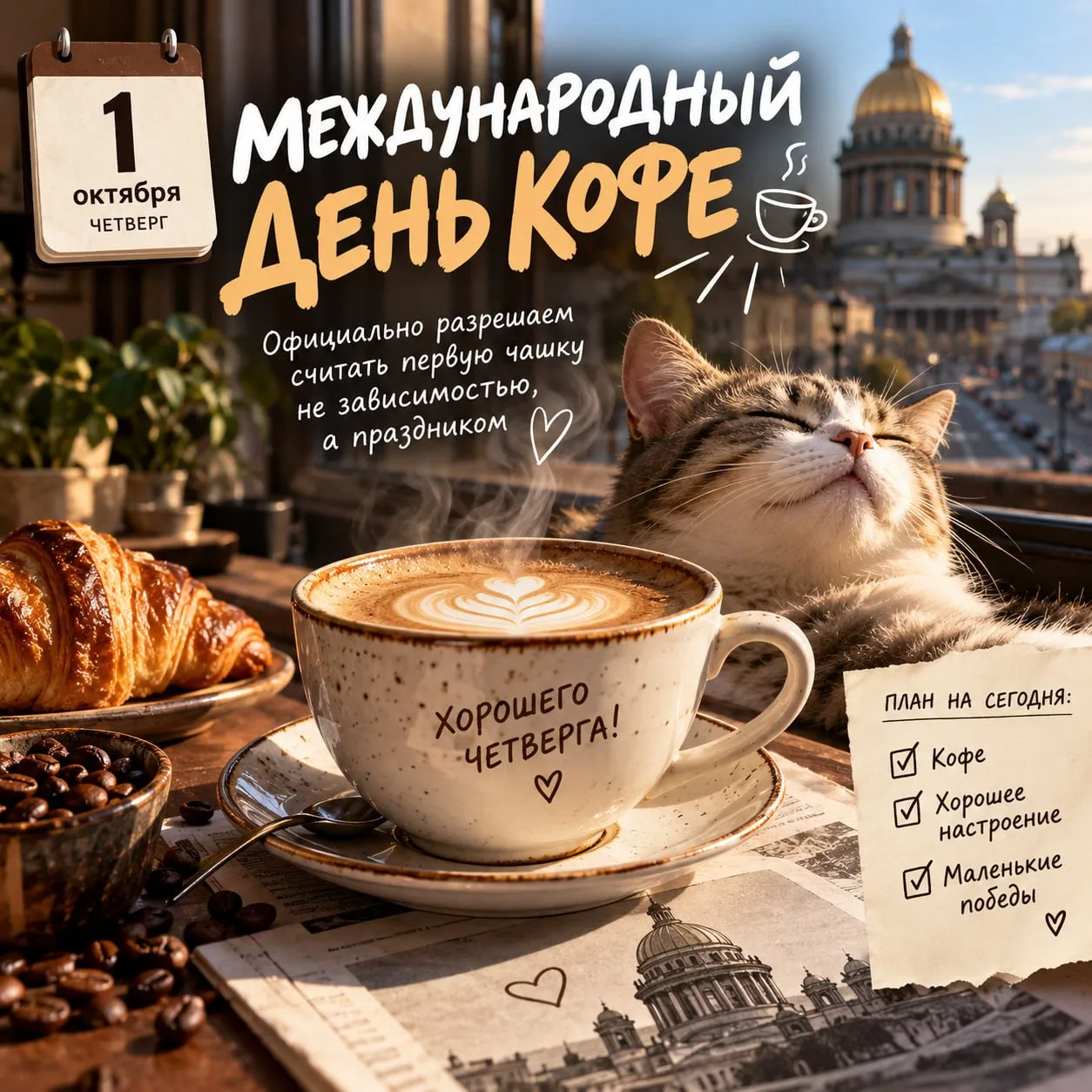 Сегодня отмечаем праздник кофе!