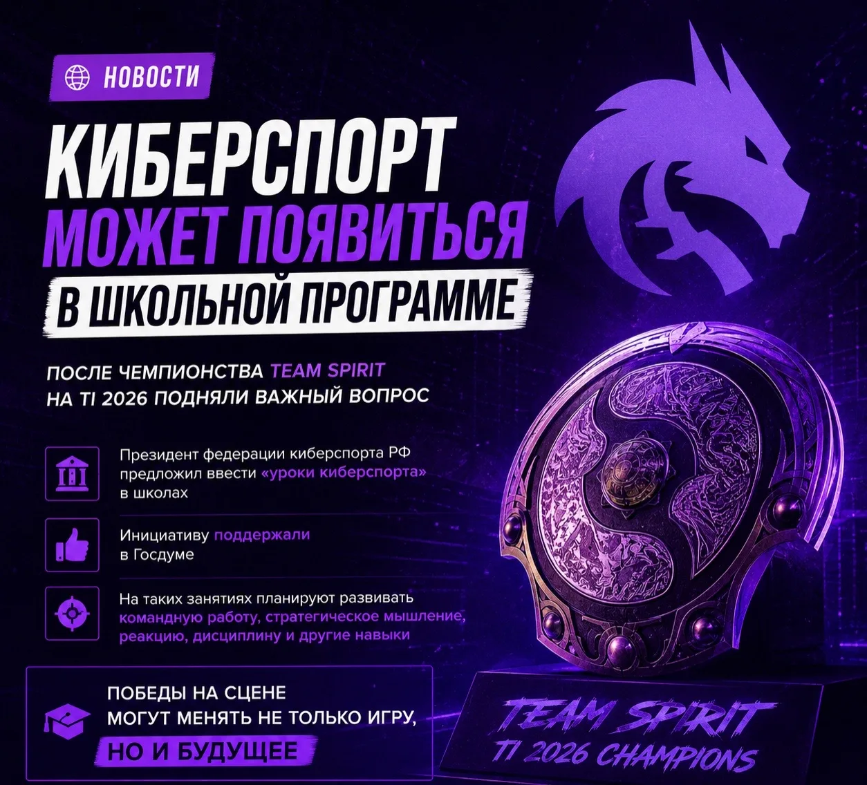 🎮 Уроки киберспорта в школах?