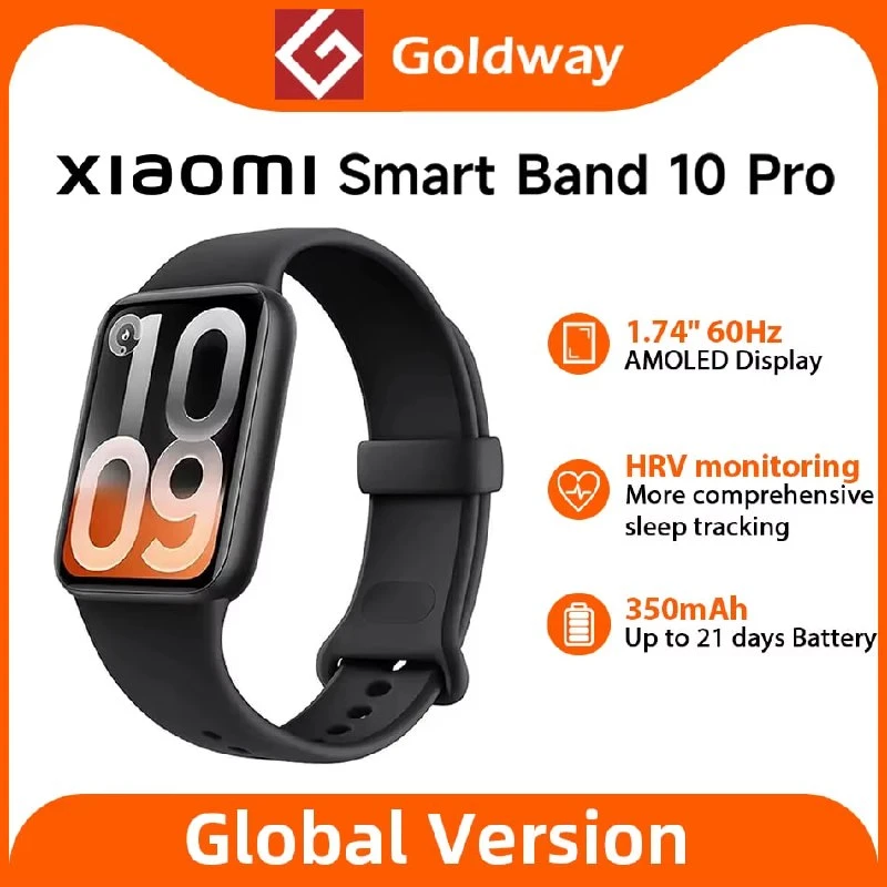 Смарт-браслет Xiaomi Smart Band 10 Pro (глобальная версия)