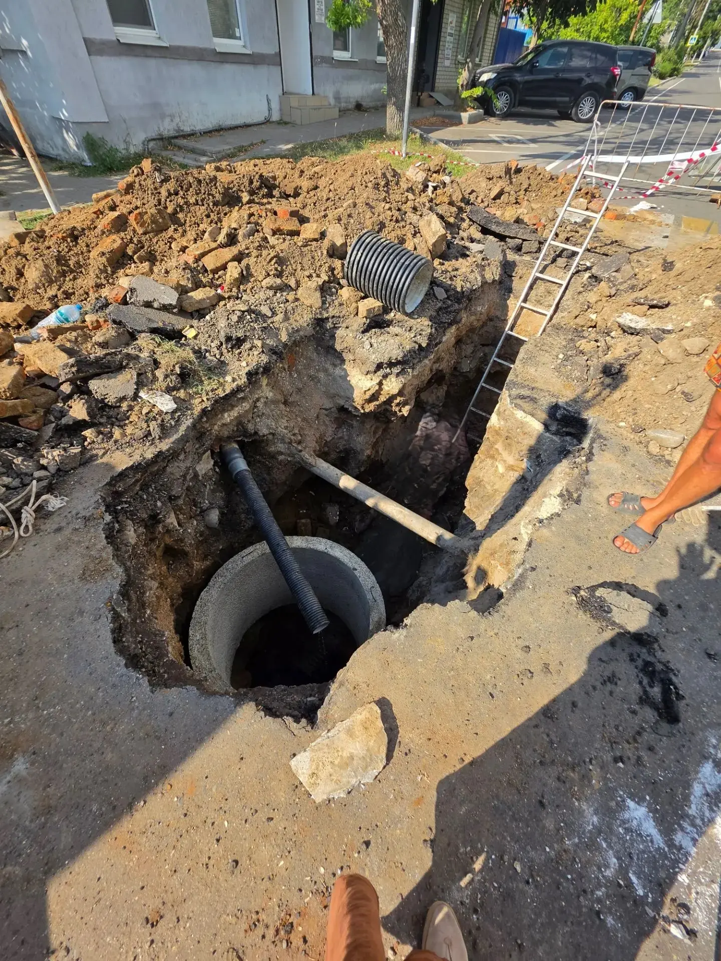 Ремонт сети водоотведения