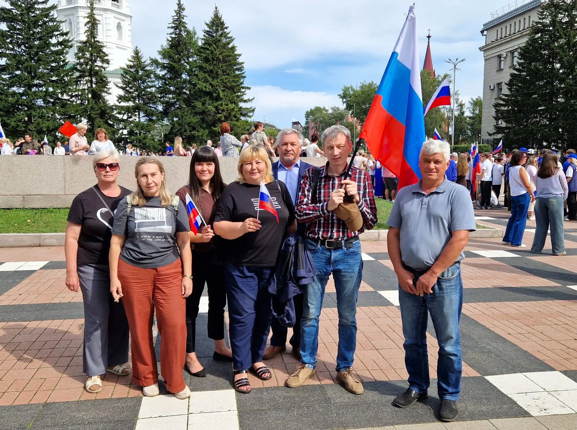 🇷🇺 Работники Дирекции в городе Иркутске приняли участие в торжественном мероприятии, ...