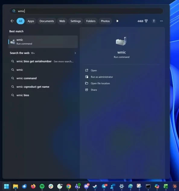 Полный отказ от WMIC в Windows 11