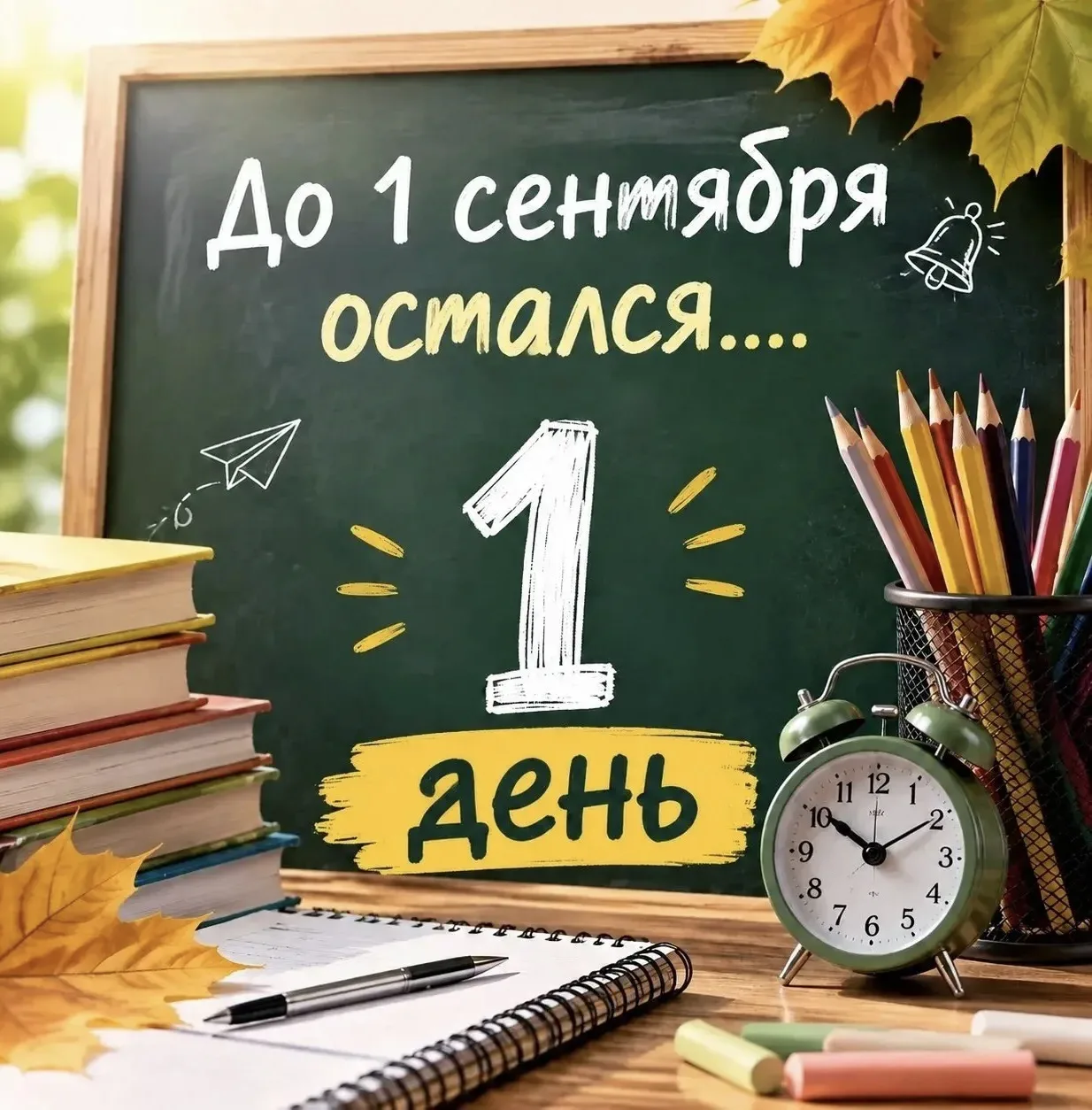 📚✨ ОСТАЛСЯ ВСЕГО ОДИН ДЕНЬ ДО 1 СЕНТЯБРЯ! ✨📚