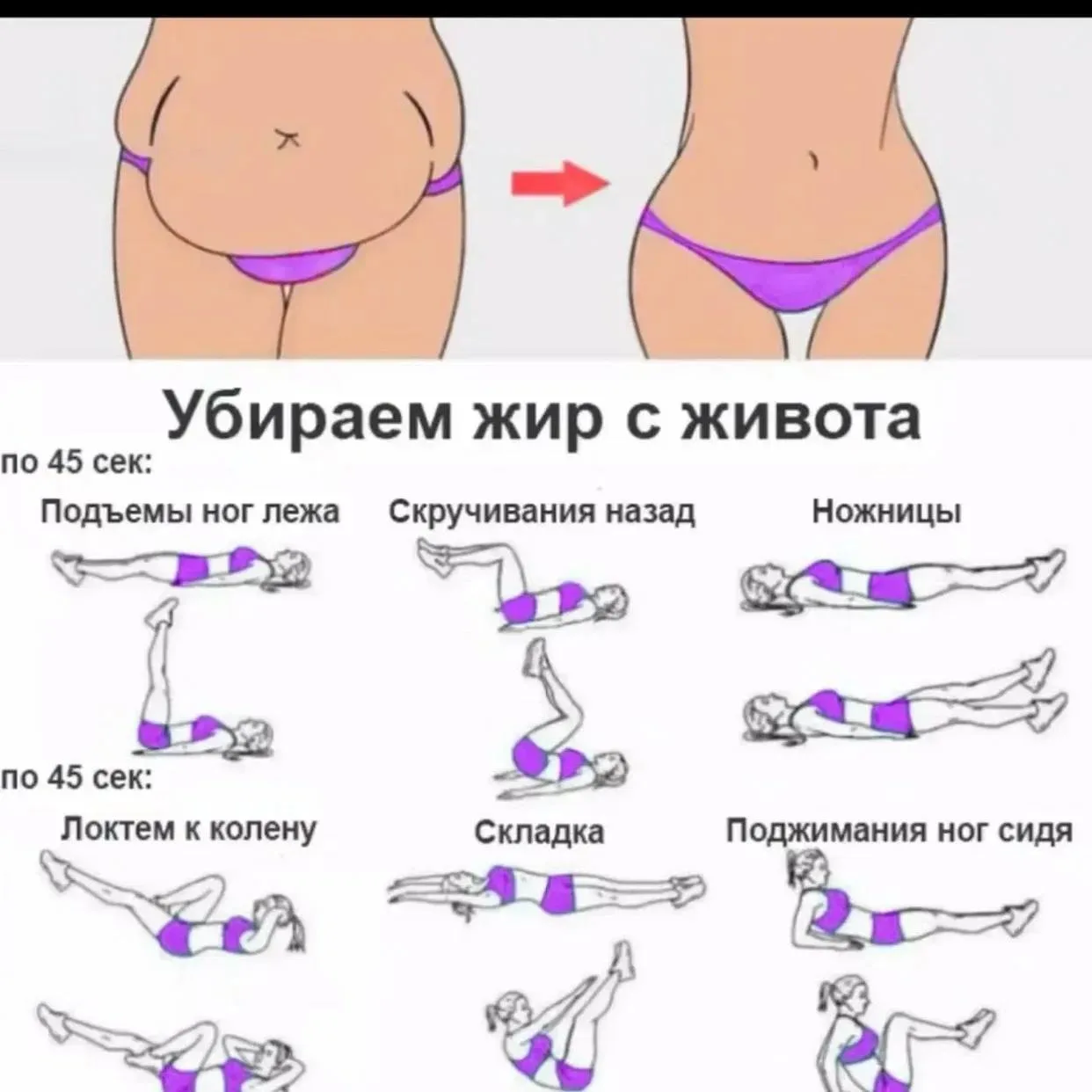 Кто хоть раз смотрел и сохранял видео «Топ 5 упражнений для плоского живота», тренировался по таким 