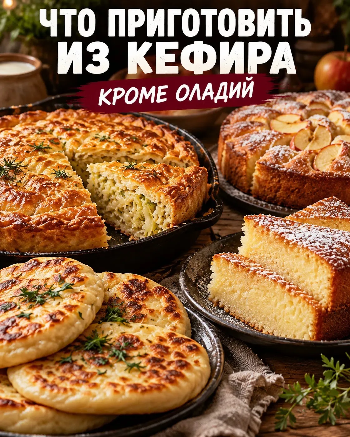 Сохраняйте подборку, если в холодильнике залежался кефир — из него можно приготовить го...