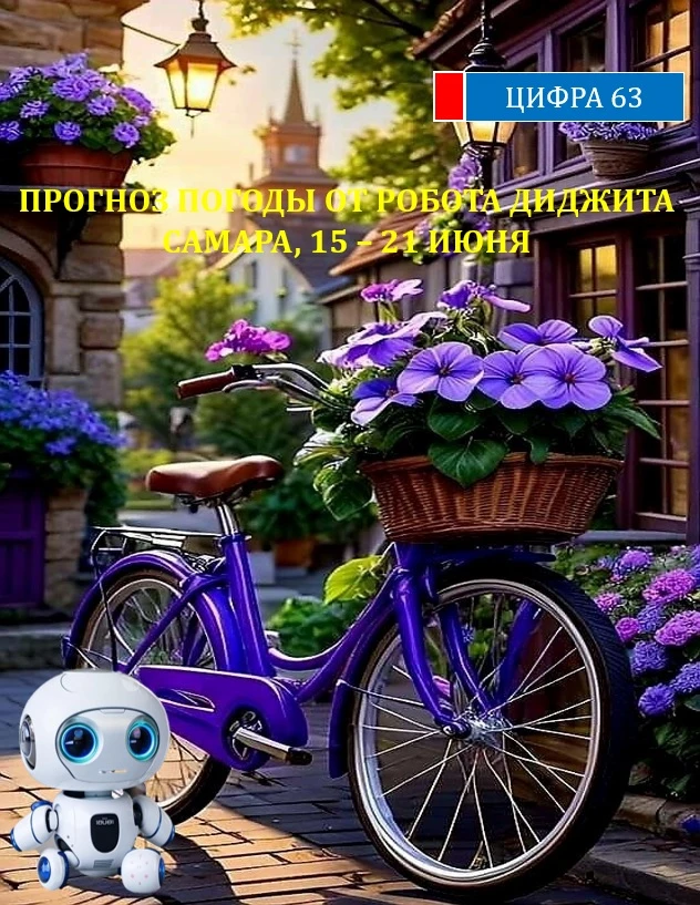 1️⃣5️⃣ июня: переменная облачность, небольшой дождь. Ночью +19°C, днем +26°C. 

1️⃣6️⃣ июня: малообл