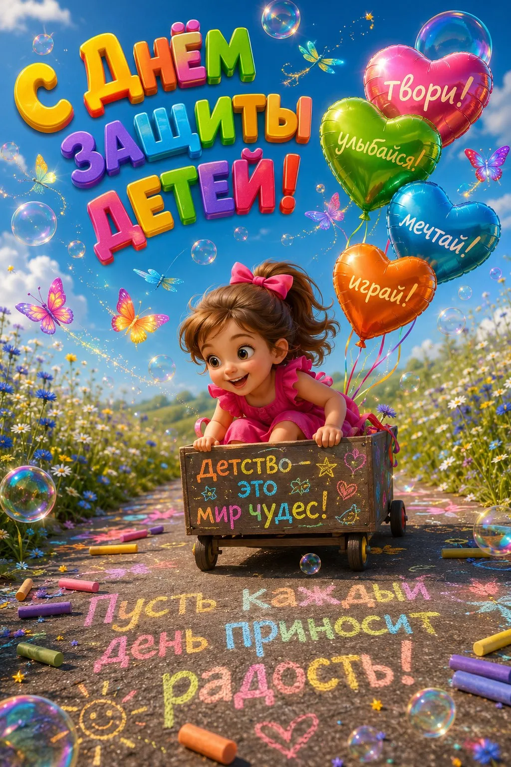 🎈 С Днём защиты детей!🎈

Сегодня мы от всей души поздравляем всех мальчишек и девчонок, а также их