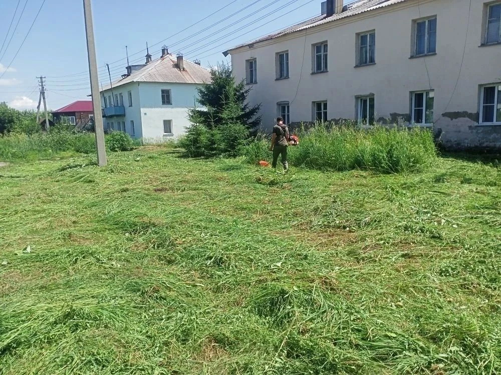 В рамках благоустройства в Юргинском территориальном управлении проводятся работы по ок...