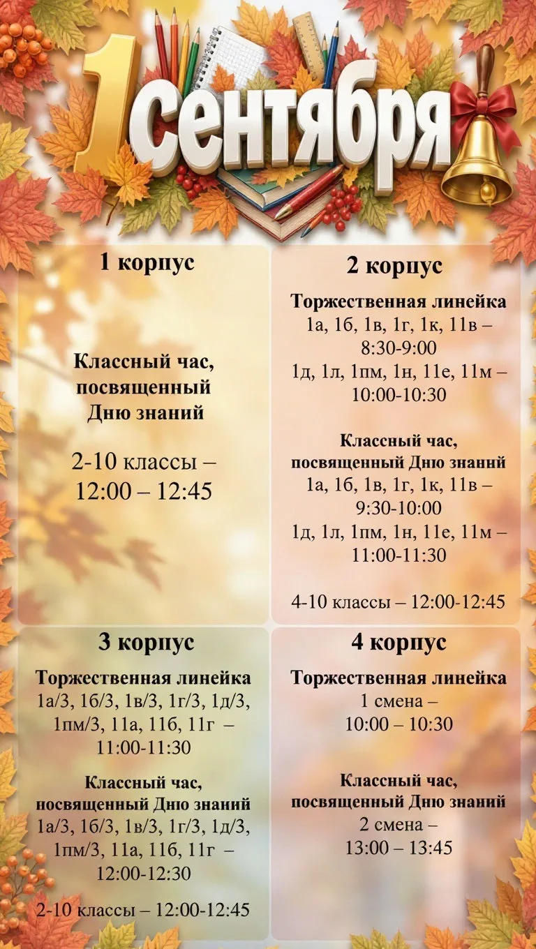 ⚡️⚡️⚡️Готовимся к празднику: как в нашей школе пройдёт 1 сентября! 🔔📖