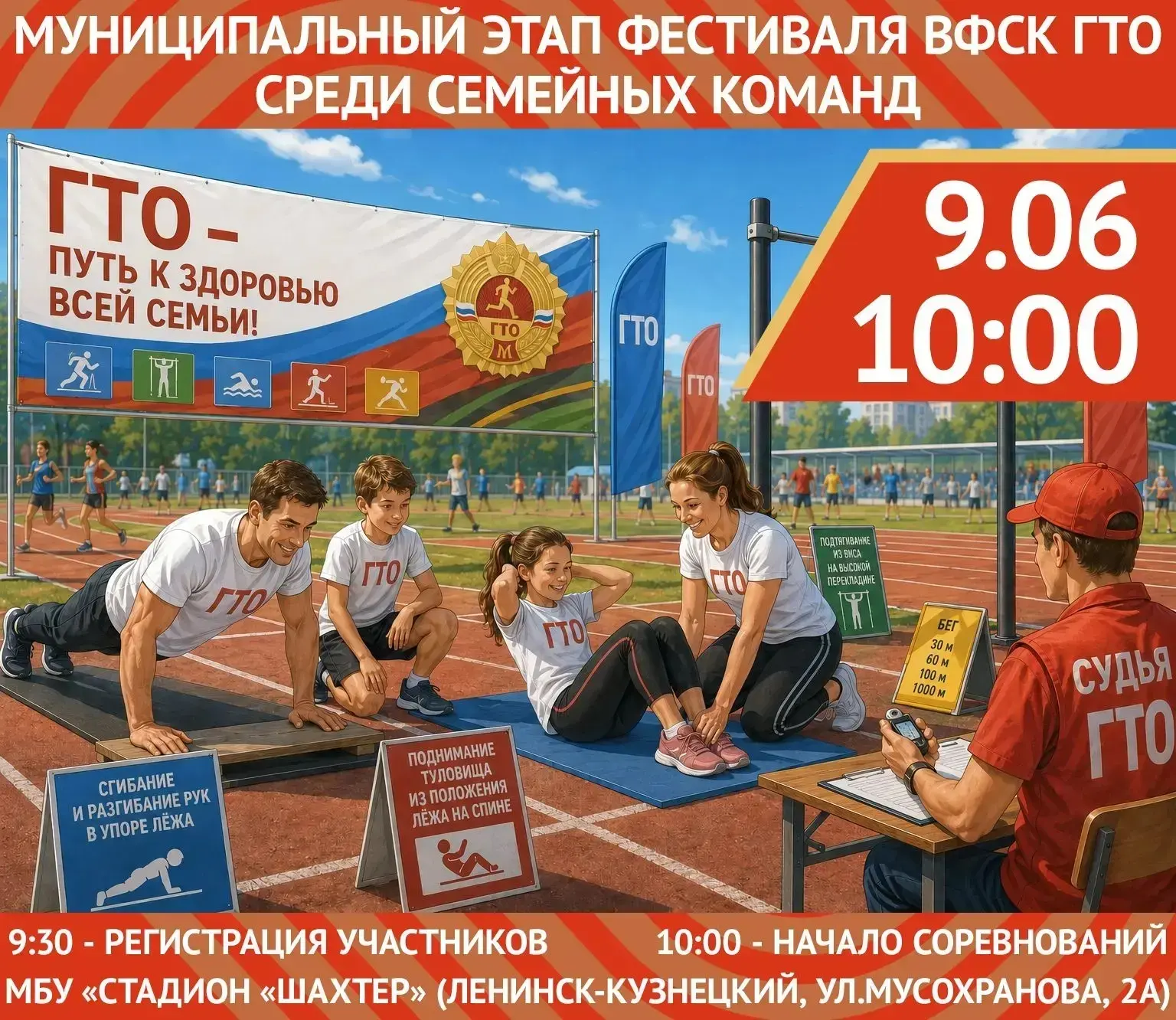 ‼️ 9 июня на базе стадиона "Шахтер" пройдёт муниципальный этап фестиваля Всероссийского...