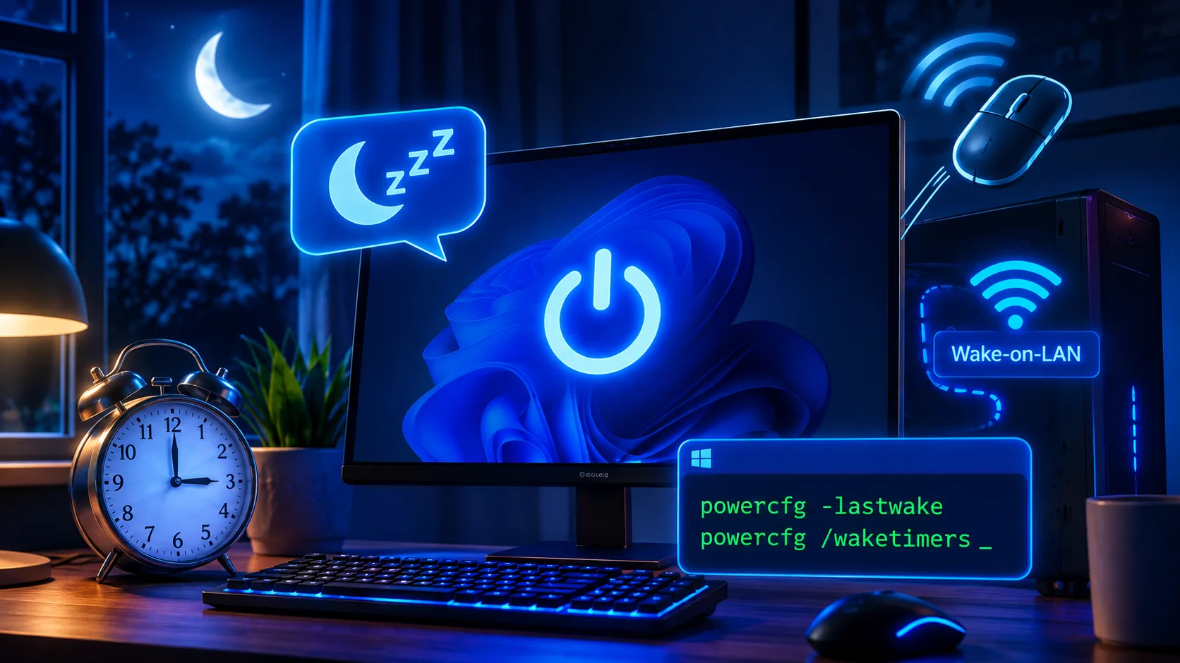 🌙 КОМПЬЮТЕР САМ ВКЛЮЧАЕТСЯ НОЧЬЮ ? WINDOWS МОЖЕТ ДЕЛАТЬ ЭТО БЕЗ ВАШЕГО ВЕДОМА