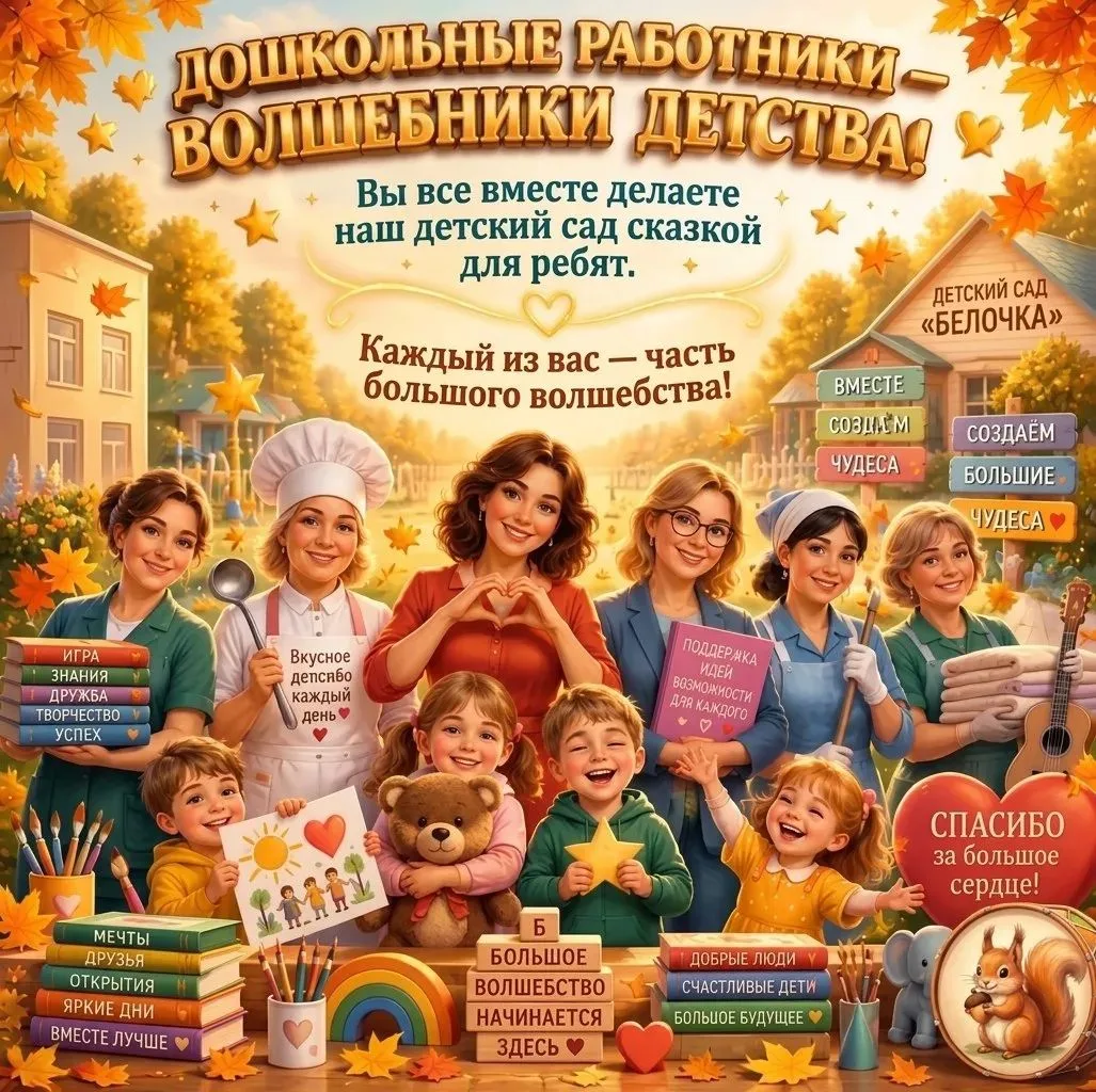 27 сентября — День дошкольного работника! 💐