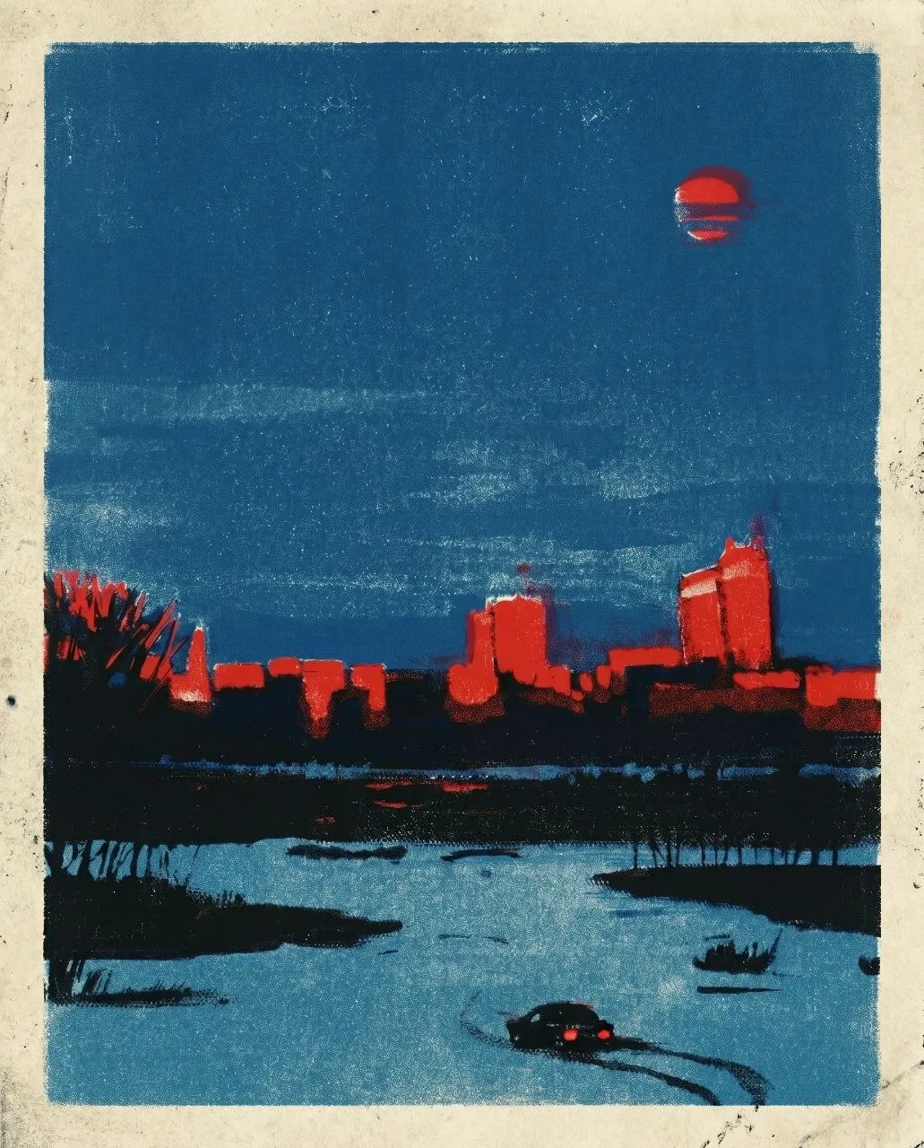 "Закат в городе"