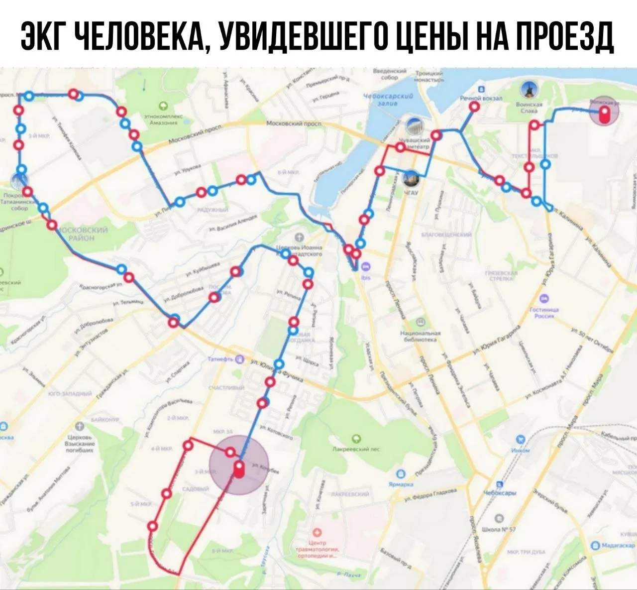 🚌Минтранс Чувашии опять решил поменять маршрут «экскурсионного» 23-го автобуса.

В этот раз не так 