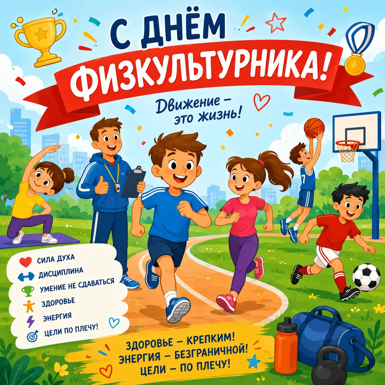 💪 С Днём физкультурника! 🎉