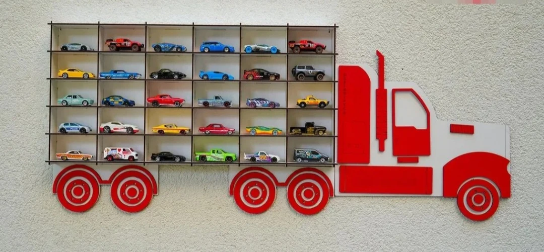 Полка грузовик, гараж, паркинг для коллекции моделек машинок 1:6. 🚘🚙🚗