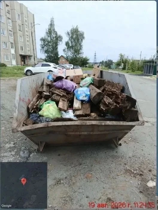️Салдинцы продолжают наполнять мусорные контейнеры отходами, которые нельзя там складир...
